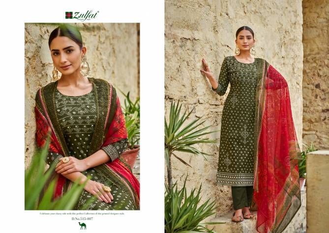 Tamanna Vol 4 By Zulfat Cotton Readymade Suits Catalog
